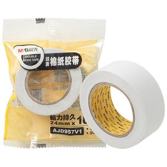 M&G Double Sided Tissue Paper Tape 24mmx10Y No: AJD957V1 - 1pcs