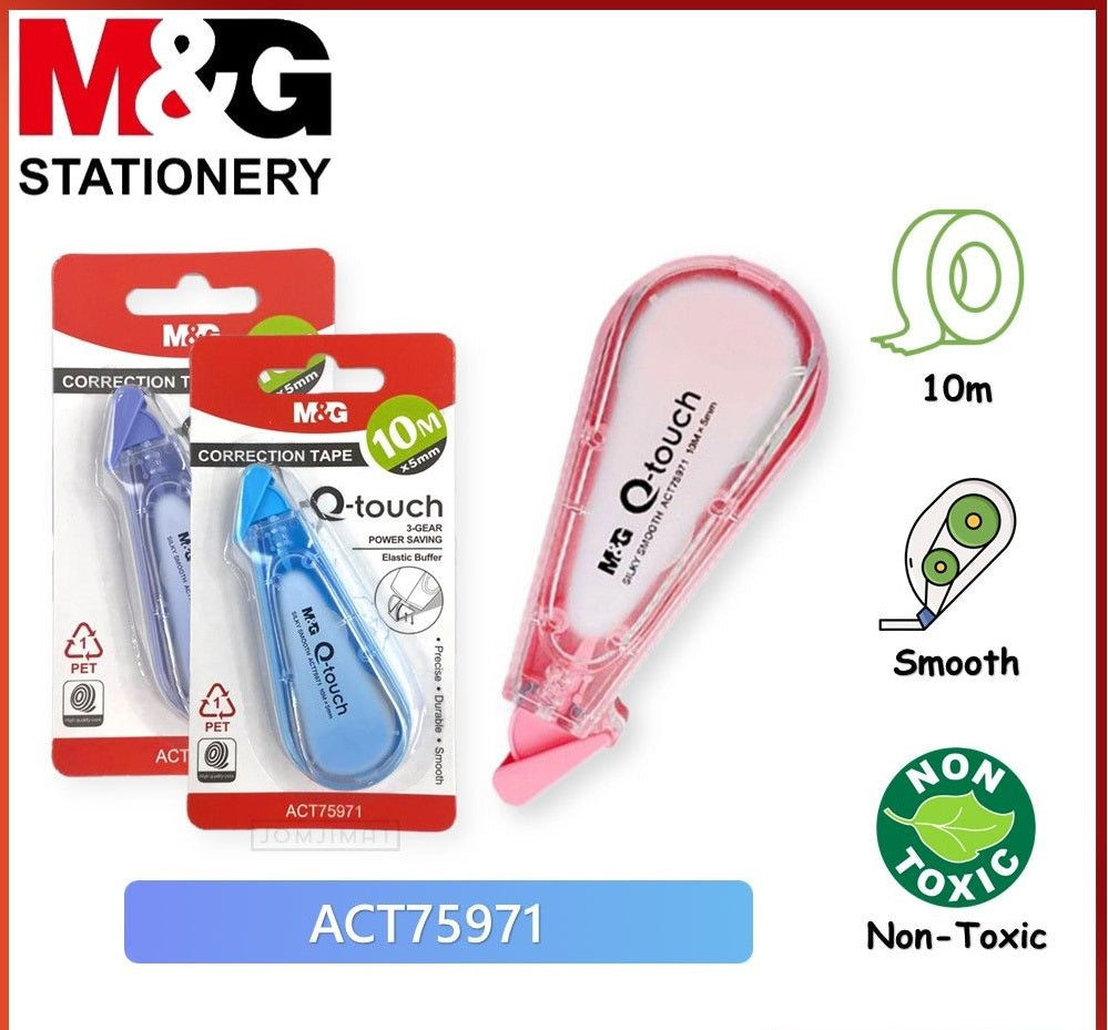 M&G Chenguang Correction Tape Q-Touch 10mX5mm  - No:ACT75971