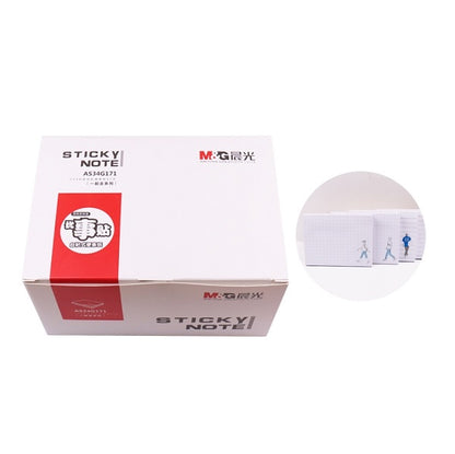 ورق ملاحظات لاصق ذاتي الألوان من إم آند جي تشنغوانغ YS-295، مقاس 76 × 76 مم