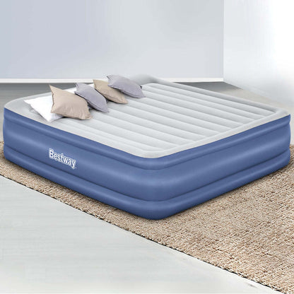 Bestway Double inflatable mattress 203x193x56 cm, with integrated pump - No:67692