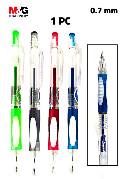قلم رصاص ميكانيكي من إم آند جي تشنغوانغ، سن 0.7 مم لكتابة سلسة، مثالي لتدوين الملاحظات والرسم - رقم: AMP82277