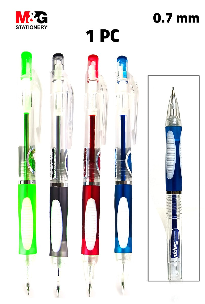 قلم رصاص ميكانيكي من إم آند جي تشنغوانغ، سن 0.7 مم لكتابة سلسة، مثالي لتدوين الملاحظات والرسم - رقم: AMP82277