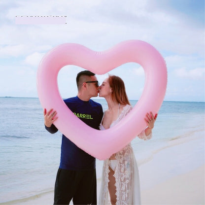 Heart inflatable ring for swimming circle of love-120cm-No:19291