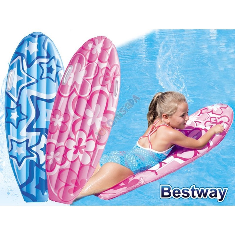 Bestway pool/beach float Blue,Pink Floating mattress Pattern Vinyl - No:42046