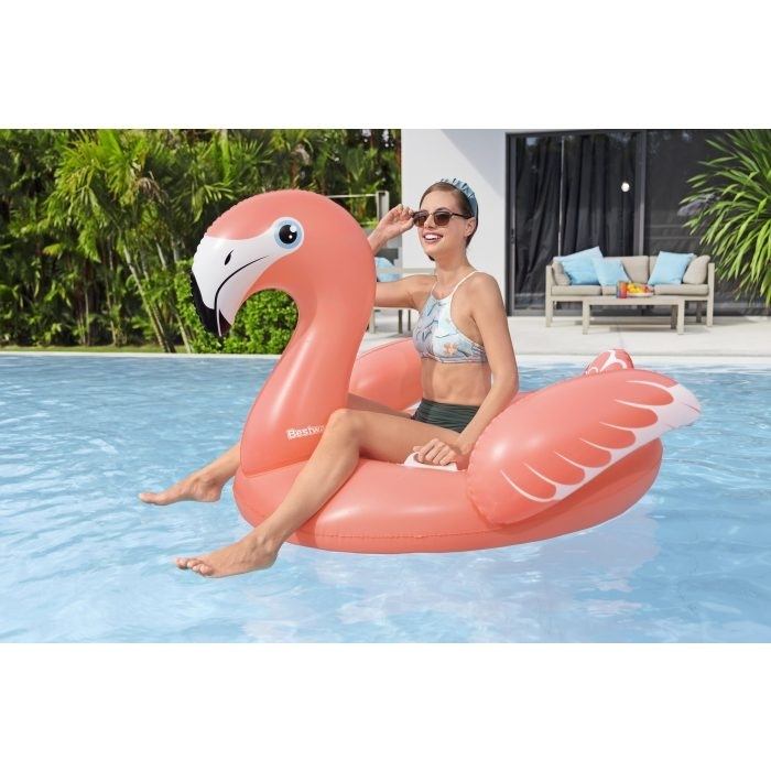 Bestway Flamingo  Inflatable Ride-On Lifebuoy for adult 1.68m x 1.20m - No:41526