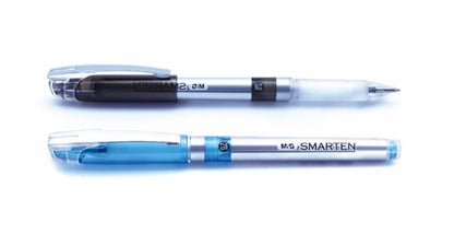 M&G Chenguang SMARTEN Ballpoint Pen 0.7mm – Smooth Blue Ink Writing Pen with Protective Cap - Blue or Black – 1 Pcs - No: AGP62571