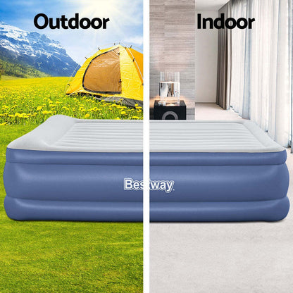 Bestway Double inflatable mattress 203x193x56 cm, with integrated pump - No:67692