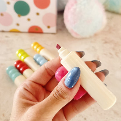 Chosch Pack of 6-Color Macaron Highlighter Set – Mini Aesthetic Markers for School & Office - No:Cs-H948