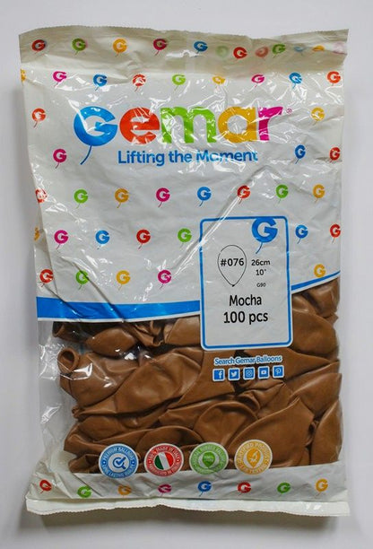 بالون موكا 26 سم G90 - 100 قطعة 
