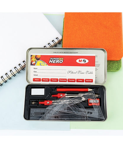 مجموعة M&amp;G Chenguang Super Hero الهندسية، الكل في علبة معدنية واحدة - رقم: HARL1304