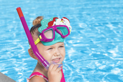 Bestway Snorkel set for kids diving mask with uv protection, anti-leak, adjustable strap - No:24059
