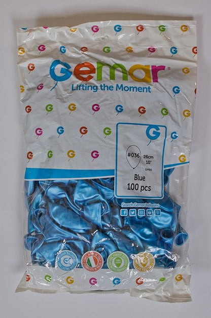 بالون أزرق 26 سم Gm90 - 100 قطعة 