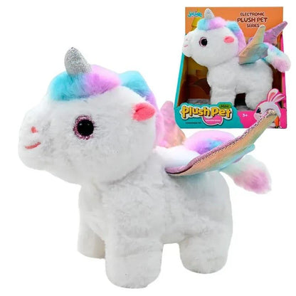 Jolier Fun Toys Mini plush Pet -  Interactive soft toy Pony unicorn - No:MC-1078