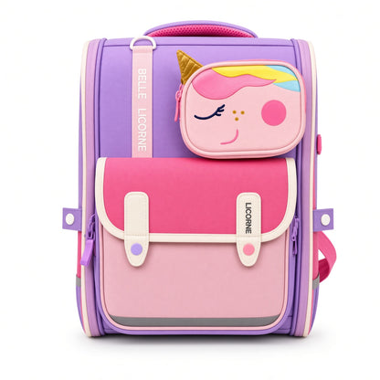 M&G Chenguang Unicorn Kids School Backpack 16.5 Inch – Lightweight Waterproof Backpack for Girls - No: ABB904Q337