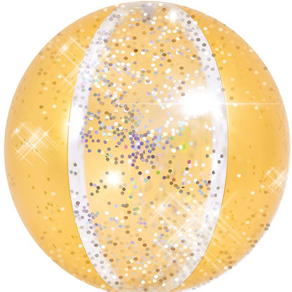 كرة شاطئ جيلونج صن كلوب اللامعة القابلة للنفخ للرياضات المائية الخارجية 40 سم - رقم: 53015