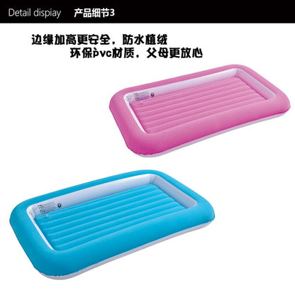 Jilong Children's inflatable bed lazy air bed foldable flocking lunch break mattress - No:27311