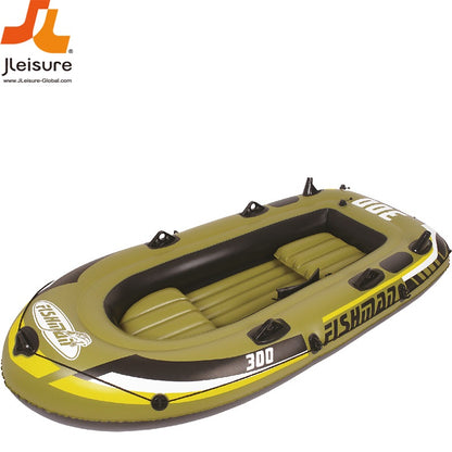 طقم قارب جيلونج فيشمان 300 قابل للنفخ، أبعاده 252 سم × 125 سم × 40 سم - رقم: 07208-1