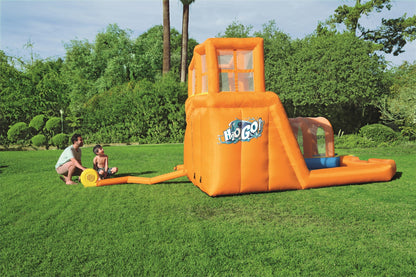 نفق مائي قابل للنفخ بتصميم فريد وملون من بيست واي، مناسب للأطفال، أبعاده 4.20 متر × 3.20 متر × 2.60 متر - رقم: 53303