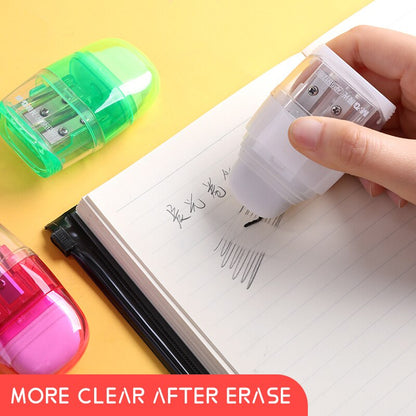 M&G 2in1 Eraser with Pencil Sharpener Double Holes - No:APSN1289 - 1 pcs