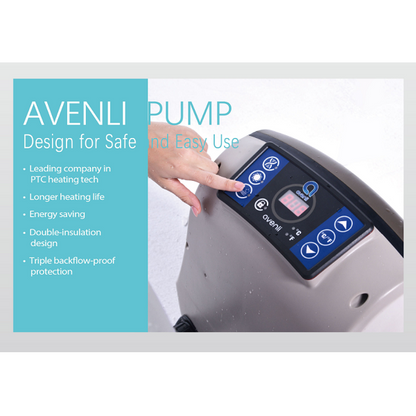 حوض جاكوزي قابل للنفخ من جيلونج أفينلي نايس سبا، مزود بخاصية التدليك، أبعاده 204 سم × 70 سم - رقم المنتج: 17286EU