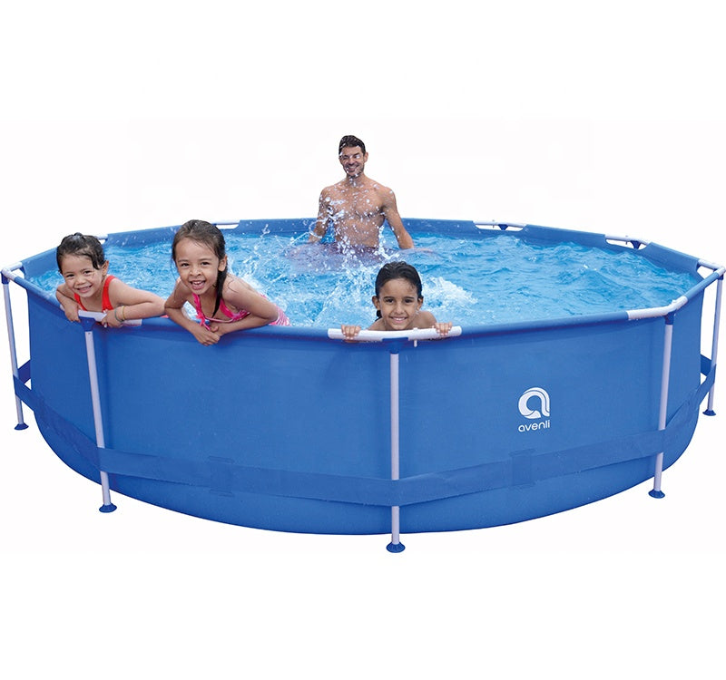 إطار فولاذي دائري أزرق من جيلونج سيروكو، 3.00 متر × 76 سم، بدون فلتر