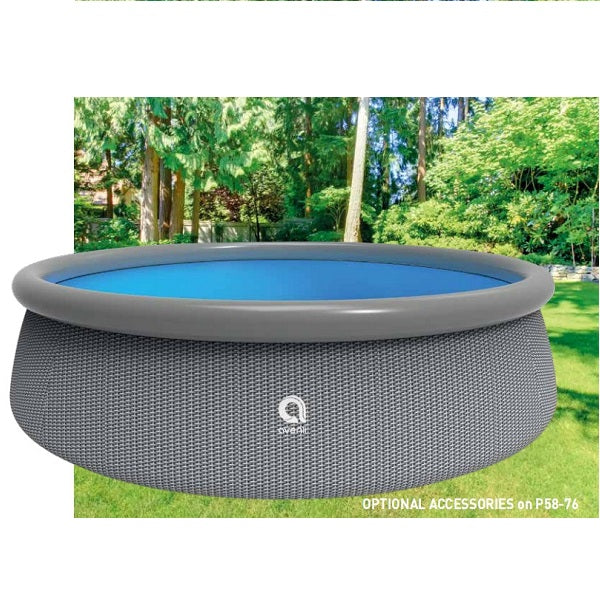 Jilong Prompt Set Rattan Round Pool Set 396x84cm Fast-Set Swimming Pool No:12020EU