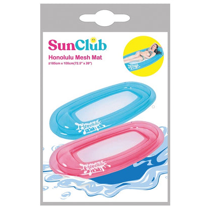 مرتبة هوائية أرضية شبكية قابلة للنفخ من جيلونج صن كلوب®، مقاس 185 × 100 سم، رقم: 33050 - قطعة واحدة