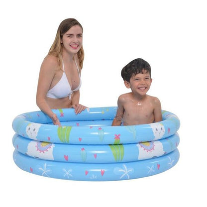 Jilong Alpaca inflatable plastic 3 rings swimming pool for kids - No:57167