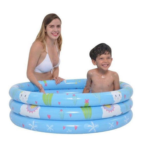 Jilong Alpaca inflatable plastic 3 rings swimming pool for kids - No:57167