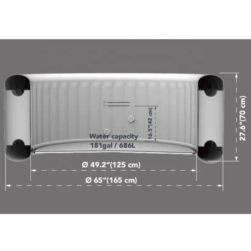 Jilong Avenli London Inflatable hot tub SPA inflatable spa whirlpool massage -  No:17612EU