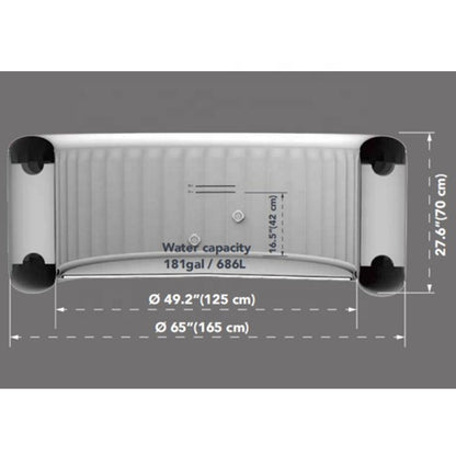 Jilong Avenli London Inflatable hot tub SPA inflatable spa whirlpool massage -  No:17612EU