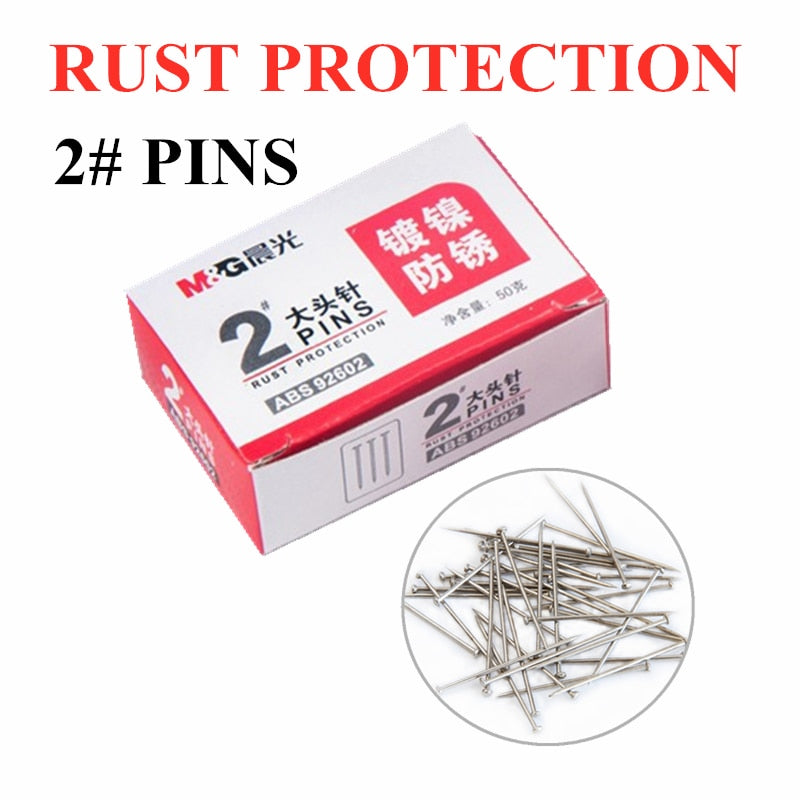 M&G Binding Tools Staple Pins Metal Straight Office Silver 50g - No:ABS92602