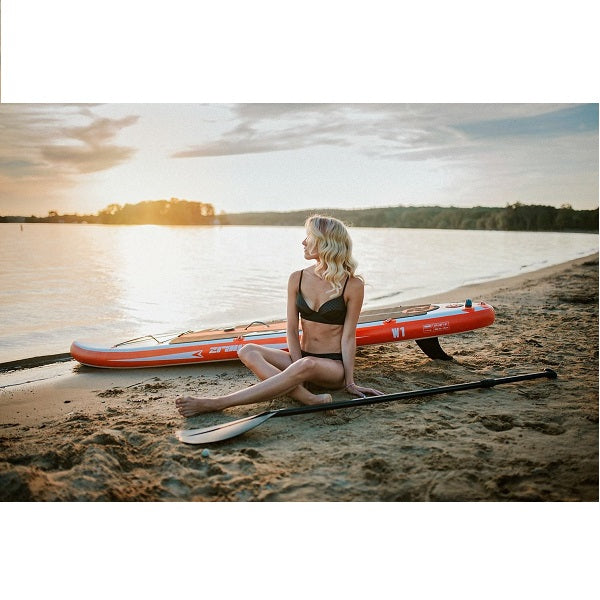 لوح التجديف جيلونج زراي E9، لوح تجديف وقوفي فائق المرونة، أبعاده 275 سم × 76 سم × 13 سم - رقم: 37635