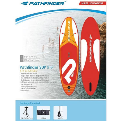 لوح التجديف الواقف جيلونج باثفايندر فائق الخفة، مقاس 290 سم × 76 سم × 15 سم - رقم: 34077