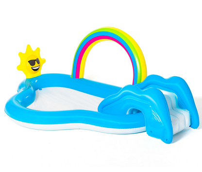 Bestway Playground Boomed Rainbow Inflatable pool - 2.57m x 1.45m x 91cm - No:53092
