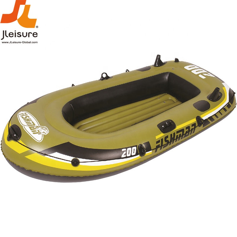 Jilong FISHMAN 200 Boat Set Inflatable fish boat sets with pump and paddle 218cm*110cm*36cm - No:07207-1