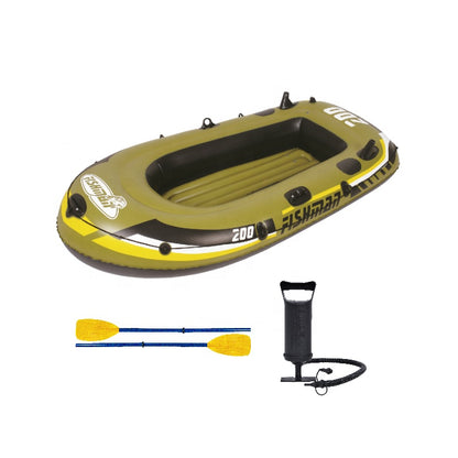 Jilong FISHMAN 200 Boat Set Inflatable fish boat sets with pump and paddle 218cm*110cm*36cm - No:07207-1
