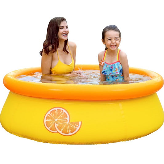 Jilong Children Inflatable 3D Orange Pool 1.5m x 41 cm -  No: 17789