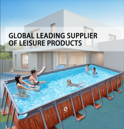 بطانة حمام سباحة مستطيلة بإطار فولاذي من جيلونج أفينلي، 5.4 متر × 2.5 متر × 1.0 متر - رقم: 17824EU