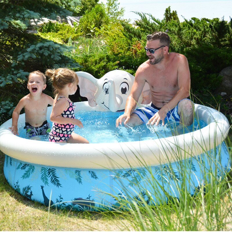 Jilong Avenli Elephant 3D Spray inflatable mini swimming pool for kids 205*47cm - No:17821