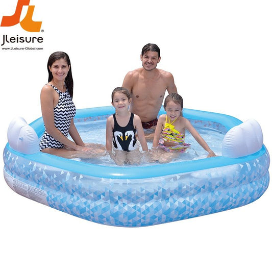 Jilong Sunclub Giant Hexagon Family Pool 223cm*211cm*58cm - No:57161
