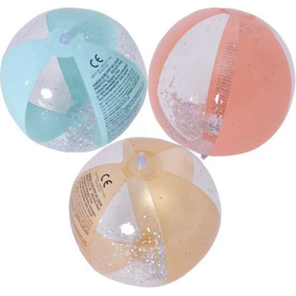 كرة شاطئ جيلونج صن كلوب اللامعة القابلة للنفخ للرياضات المائية الخارجية 40 سم - رقم: 53015