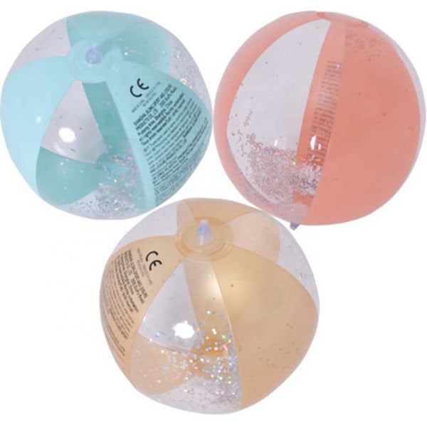 كرة شاطئ جيلونج صن كلوب اللامعة القابلة للنفخ للرياضات المائية الخارجية 40 سم - رقم: 53015