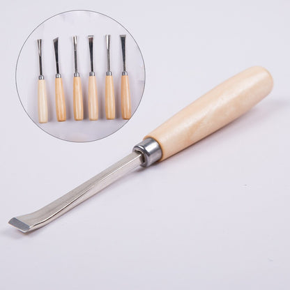 Wood Carving Hand Chisel Tool Set Woodworking Professional - 6pcs