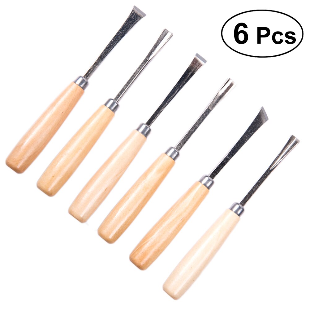 Wood Carving Hand Chisel Tool Set Woodworking Professional - 6pcs