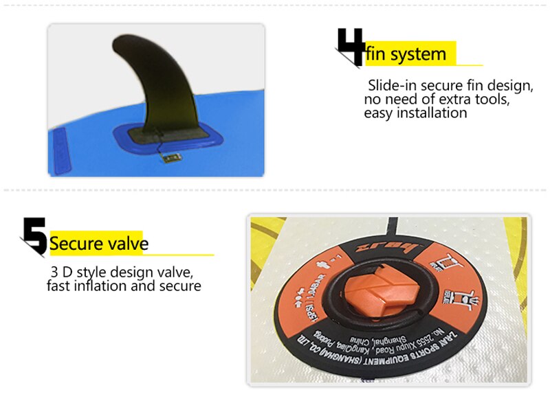 لوح التجديف جيلونج زراي E10 ذو الحجم الكبير والسعة العالية 297 سم × 76 سم × 13 سم - رقم: 37584