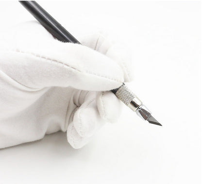 Metal Carving Knife,Model Pen Knife with 11pcs Spare Blades- No:1001