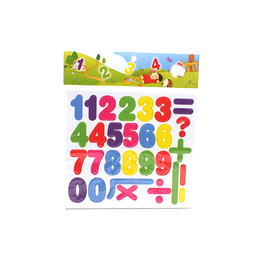 Letters and numbers sticker