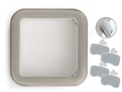 حوض استحمام ساخن قابل للنفخ من بيست واي لاي-زي-سبا كابو، موفر للطاقة، مزود بنظام هيدروجيت ذكي، أبعاده 180 سم × 180 سم × 71 سم، مع إمكانية التحكم عبر تطبيق، يتسع لـ 4-6 أشخاص - رقم المنتج: 6001R