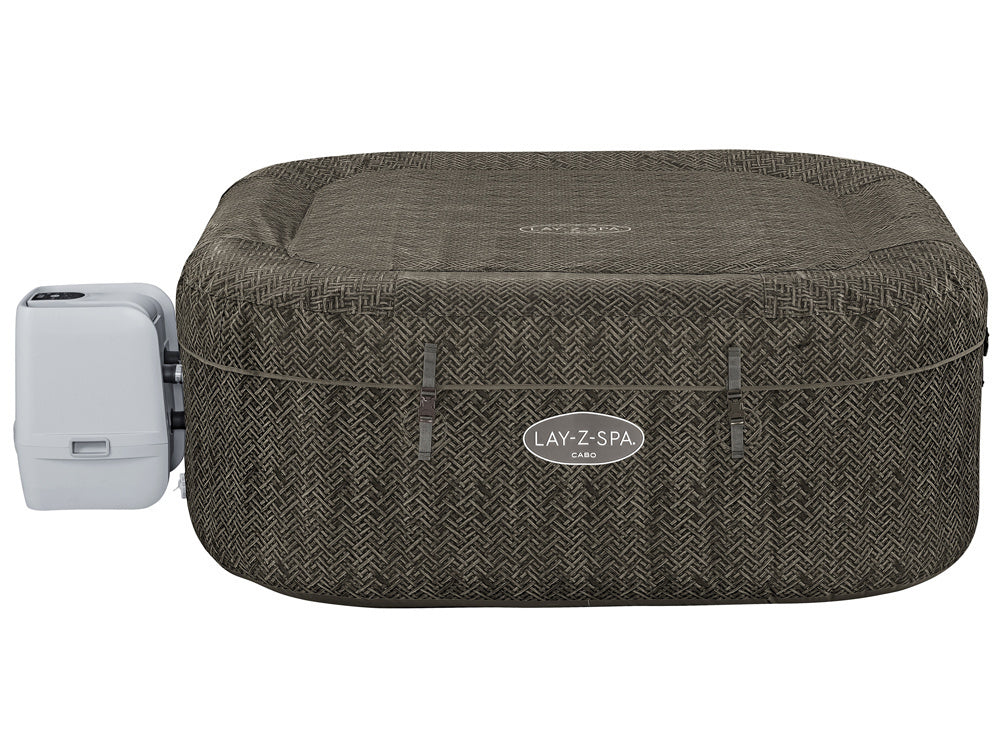 حوض استحمام ساخن قابل للنفخ من بيست واي لاي-زي-سبا كابو، موفر للطاقة، مزود بنظام هيدروجيت ذكي، أبعاده 180 سم × 180 سم × 71 سم، مع إمكانية التحكم عبر تطبيق، يتسع لـ 4-6 أشخاص - رقم المنتج: 6001R